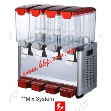 Cold or Hot Juice Dispenser - 4 Bowls