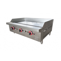 Heavy Duty Stainless Steel 3 Burner Gas Griddle